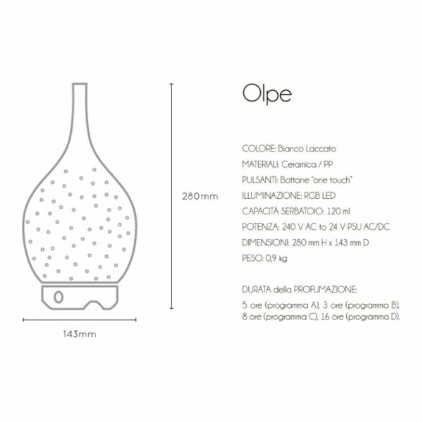 Olpe - Diffusore di Essenze a Ultrasuoni per Piccoli Ambienti - QueLLiDelNaso.it - immagine 14